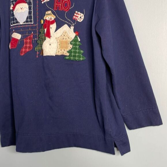Christmas Sweatshirt Sz Large Bobbie Brooks - Picture 4 of 4